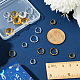 Sunnyclue 60 pièces 6 styles cadres de perles en laiton FIND-SC0005-27-3