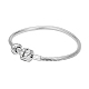 Tinysand 925 gängiges europäisches Armband aus Sterlingsilber mit Stoppern TS-BS003-S-21-1