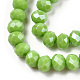Chapelets de perles en verre électroplaqué EGLA-A034-P3mm-A28-3