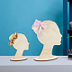 2 размер пучок для волос девочка деревянная голова ребенок силуэт стоит ODIS-WH0030-15E-6