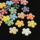 Pearlized Plated Opaque Glass Cabochons PORC-R041-12x12-M-1