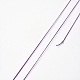 400mの平らな弾性クリスタルストリング  弾性ビーズ糸  ストレッチブレスレット作り用  青紫色  0.2mm  1 mm幅  約446.81ヤード（400m）/ロール NWIR-F011-03A-4