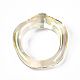 透明樹脂指輪  ABカラーメッキ  シャンパンイエロー  usサイズ6 3/4(17.1mm) RJEW-T013-001-E01-5