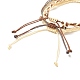 3Pcs 3 Style Waxed Polyester Braided Bracelets Sets BJEW-JB08115-02-6