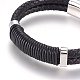 Leather Cord Bracelets BJEW-F349-10P-4