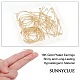 SUNNYCLUE 1 Box 40Pcs 20 Pairs 18K Gold Plated Earring Hooks for Jewelry Making Hypoallergenic Ear Wires Brass Earring Hooks and Hoop Earrings Making Supplies Jewelry Findings KK-SC0002-43-3