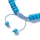 Adjustable Nylon Cord Braided Bead Bracelets BJEW-F369-C16-3