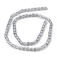 Electroplate Transparent Glass Beads Strands GLAA-C029-02A-05-2