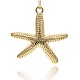 Alloy Starfish/Sea Stars Pendants PALLOY-J169-15G-1