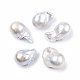 Perlas de keshi barrocas naturales PEAR-N020-J13-1