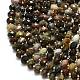 Природные окаменелое дерево бисер пряди G-P573-A32-01-3