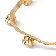 Bracelet chaîne à chevrons perlé fleur perle plastique BJEW-G656-02G-3