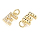 Латунные микропаве прозрачные кубические циркониевые подвески KK-ZX025-07E-2