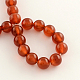 Round Natural Carnelian Beads Strands G-S119-02-18mm-2