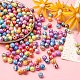 Perles acryliques ab vague de couleur imprimés SACR-YW0001-48-6