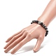 5Pcs 5 Style Natural & Synthetic Mixed Gemstone Beaded Stretch Bracelets Set BJEW-JB08966-3