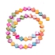 10 brins de perles colorées en coquille d'eau douce naturelle colorée SHEL-M018-03-2