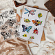 Timbri trasparenti a forma di farfalla Craspire per la creazione di cartoline DIY-WH0167-57-0201-5