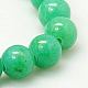 Chapelets de perles rondes en jade de Mashan naturelle G-D263-8mm-XS19-1
