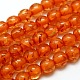 Buddhist Jewelry Beaded Findings Resin Imitation Amber Round Bead Strands RESI-L002-10mm-G014-1