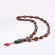 Buddhist Jewelry Natural Tibetan Agate Beaded Necklaces NJEW-F131-13-2