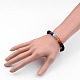 Natural Lava Rock Bead Stretch Bracelets X-BJEW-JB02494-4