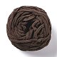 柔らかいかぎ針編みの糸  スカーフ用の太い編み糸  バッグ  クッション作り  サドルブラウン  7~8mm  65.62ヤード（60m）/ロール OCOR-G009-03F-1