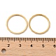 イオンプレーティング（ip）304ステンレスフィンガー指輪  ゴールドカラー  usサイズ6（16.5mm） RJEW-I101-02A-G-3
