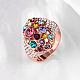 Gorgeous Brass Colorful Czech Rhinestone wide Band Finger Rings for Women RJEW-BB02114-7-4