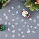 超ファインディング 600 個 2 色 abs プラスチックスノーフレークカボションヒラタクリスマス雪片模造パールスノーフレークカボション diy 工芸品スクラップブッキング装飾ジュエリー作成用品 KY-FH0001-27-4