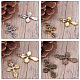 SUNNYCLUE 80Pcs 4 Color Cross Charms Pendants Alloy Tibetan Style Jewelry Findings Making Accessory Mixed for DIY Necklace Bracelet Crafting DIY-SC0006-89-4