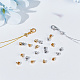 arricraft 40 Pcs Brass Crimp Beads KK-AR0003-27-4