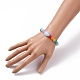 Радужные детские эластичные браслеты BJEW-JB05781-3