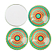 Мозаика печатных стакан наполовину круглый / купольные кабошоны GGLA-N004-25mm-G-3
