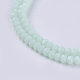 Chapelets de perle en verre opaque de couleur unie GLAA-F076-A11-3