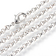Iron Rolo Chains Necklace Making X-MAK-R015-45cm-P-1