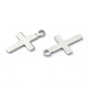 304 Stainless Steel Tiny Cross Charms STAS-H149-02P-2