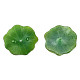 プラスチックチャーム  蓮の葉  グリーン  30x29x4mm  穴：1mm KY-N015-129B-01-1