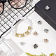 Benecreat 12 pièces bouledogue perles en laiton micro pavé cubique zircone chiot perles 4 couleurs pour bijoux bracelet bricolage artisanat ZIRC-BC0001-14-5
