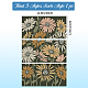 3 foglio di 3 stili di adesivi decorativi impermeabili in PVC con fiori DIY-WH0404-030-3