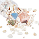 Perle di conchiglie naturali e perle di scaglie di vetro marino SSHEL-PH0001-11-1