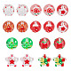 18 шт. 9 стиля бусины ручной работы в стиле рождественской тематики GLAA-GA0002-10-1
