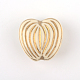 Perles acryliques coeur de placage PACR-Q102-137A-2
