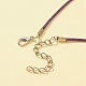 Изготовление ожерелья из вощеного хлопкового шнура DIY-FS0003-92-4