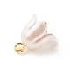 Colgantes de perlas de imitación de plástico abs pintados con spray PALLOY-JF01603-04-5
