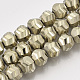 Chapelets de perles en verre électroplaqué EGLA-T018-01-B03-1