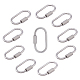 Dicosmetic 10 Stück ovale Verschlüsseverschlüsse STAS-UN0047-24P-1