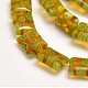 Rectangle Millefiori Glass Beads Strands LK-P024-06-3