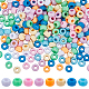 Sunnyclue 800 Stück 8 Farben undurchsichtige Kunststoffperlen KY-SC0001-87-1