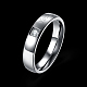 Valentine's Day Gifts Engraved Titanium Steel Couple Rings For Women RJEW-BB16383-8P-2